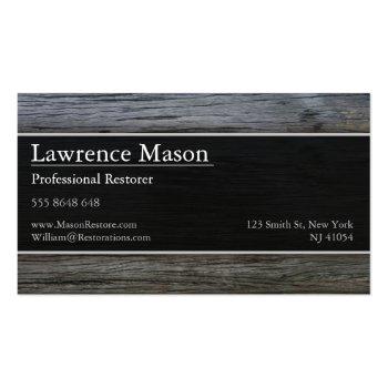Small Reclamation / Salvage Yard Business Card Back View