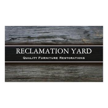 Small Reclamation / Salvage Yard Business Card Front View