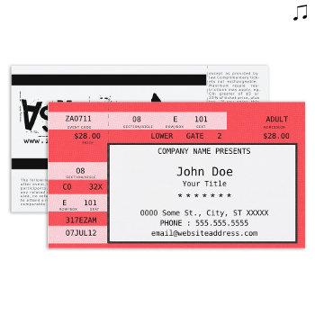 red concert ticket