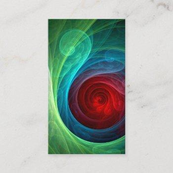 red storm abstract art business card