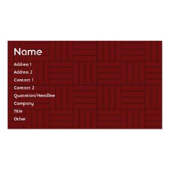 Small Red Tile - Business Business Card Front View