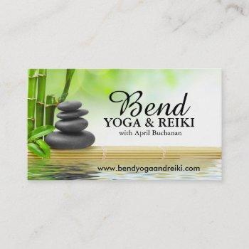 reiki and yoga business cards
