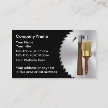 remodeling business card