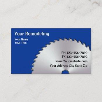 remodeling business cards