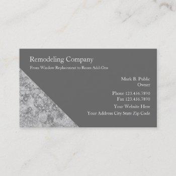 remodeling business cards