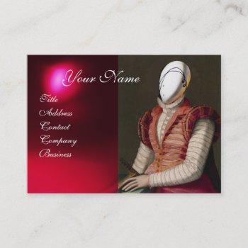 renaissance fashion theatrical costume designer business card