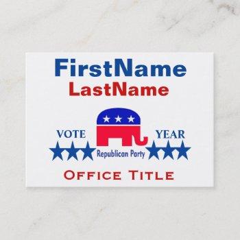 republican templates business card