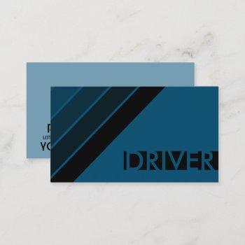 retro driver business card