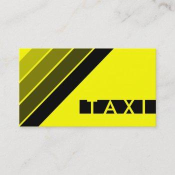 retro taxi business card