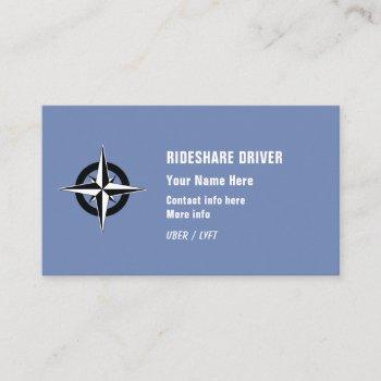 rideshare driver business card