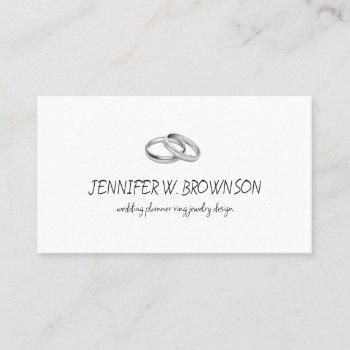 ring jewelry silver party organization business card