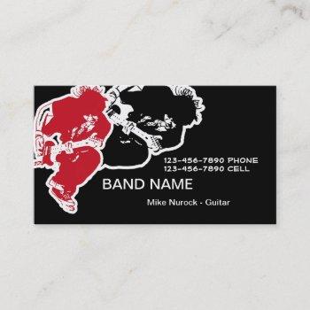 rock band business cards