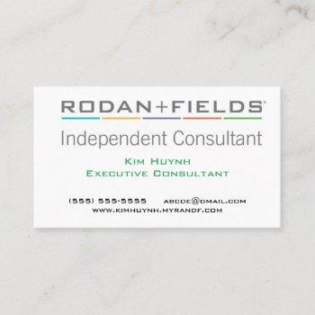 rodan and fields business card