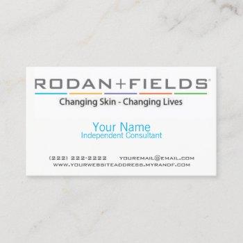 rodan & fields business card