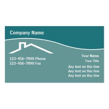 Small Roofing Business Cards Front View
