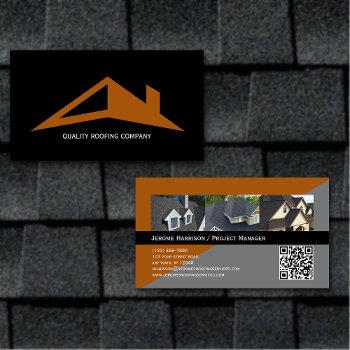 roofing company business card