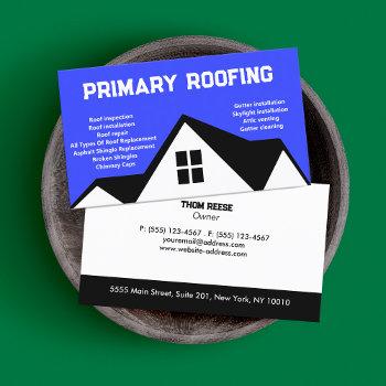roofing contractor |  roofer business card