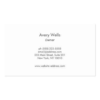 Small Rose Gold Ginkgo Leaf Logo Business Card Back View