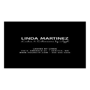 Small Round Business Logo On Black Promo Square Business Card Back View
