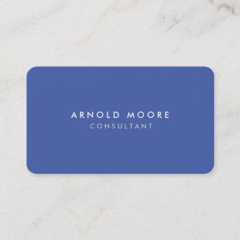 rounded corner medium blue professional modern business card