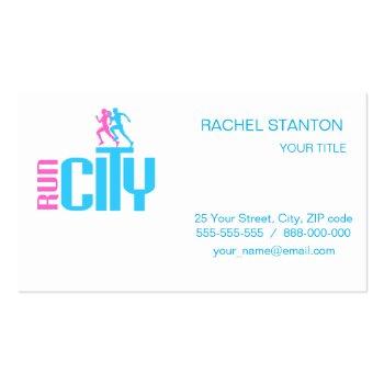 Small Run City Business Card Front View