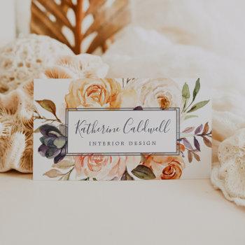 rustic earth florals business card