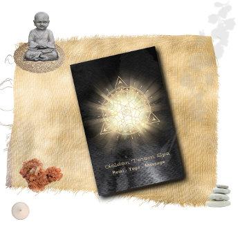 *~* sacred geometry light rays - golden totem business card