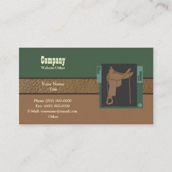 saddle up business card