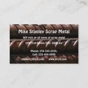 scrap metal recycle collection  custom business business card