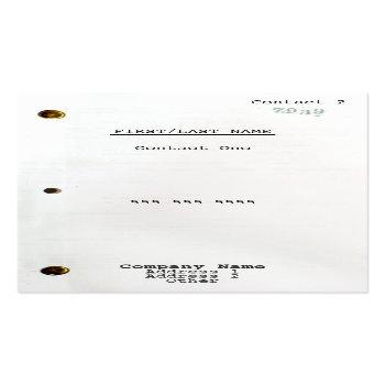 Small Screenplay Business Card Front View