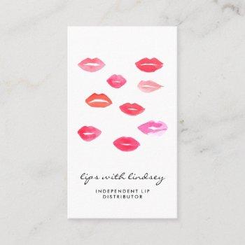 sealed with a kiss | lip product distributor business card