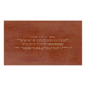Small Seaside Pampas Grass And Terracotta Flowers Boho Business Card Back View