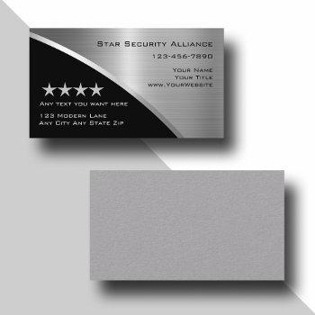 security consultant modern business cards