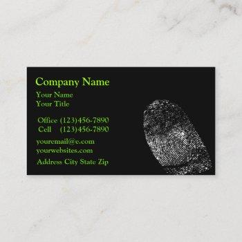 security protection business cards