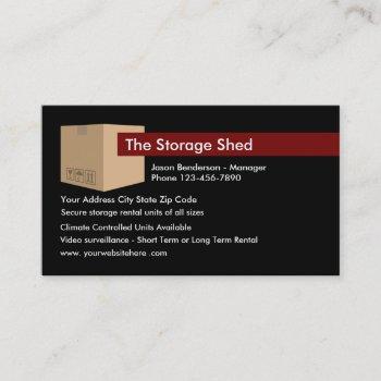 self storage businesscards business card