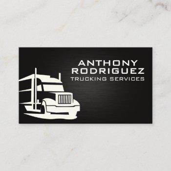 semi truck logo | trucking business card