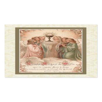Small Send Your Guardian Angel To Mass Holy Card Front View