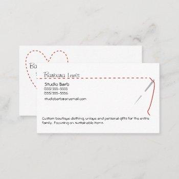 sewing craft business card