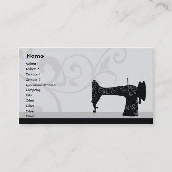 sewing machine - business business card