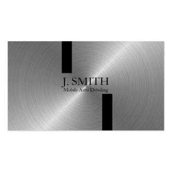 Small Silver Business Card Front View