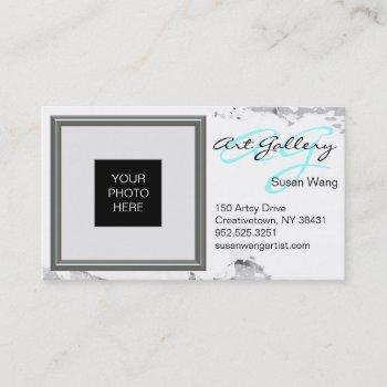 silver picture frame layout custom business card