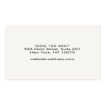 Small Simple Black And White Pianist Piano Square Business Card Back View