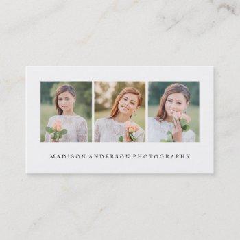 simple & clean | photography business cards
