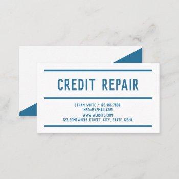 simple credit repair business card
