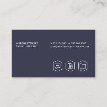 simple (denim) business card