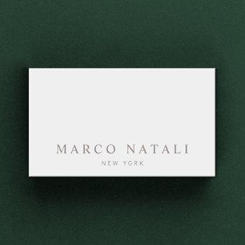 simple elegant gray professional business card
