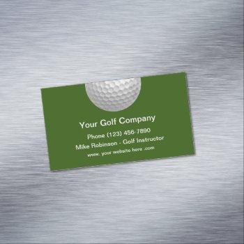 simple golf sports theme business card magnet