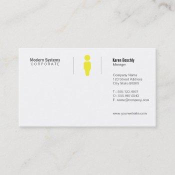 simple grid business card