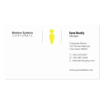 Small Simple Grid Business Card Front View
