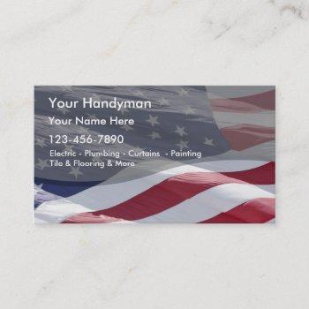 simple handyman business card